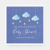 Twinkle Twinkle Little Star Blue Baby Boy Shower Servet (Voorkant)