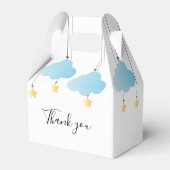 Twinkle Twinkle Little Star Blue Boy Baby shower Bedankdoosjes (Achterkant)