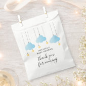 Twinkle Twinkle Little Star Blue Boy Baby shower Bedankzakje (Geknipt)