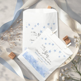 Twinkle Twinkle Little Star Blue Boy Baby Shower Bedankzakje