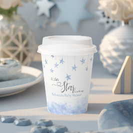 Twinkle Twinkle Little Star Blue Boy Baby Shower Papieren Bekers