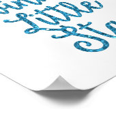 Twinkle Twinkle Little Star Blue Glitter Poster (Hoek)