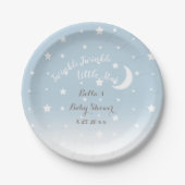 Twinkle Twinkle Little Star Blue Paper Bord (Voorkant)