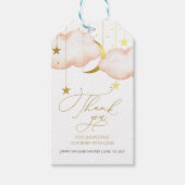Twinkle Twinkle Little Star, Blush Moon and Stars Cadeaulabel (Voorkant)
