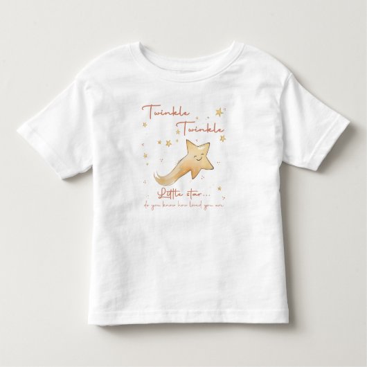 Twinkle Twinkle Little Star Boho Herfst Personalis Kinder Shirts (Voorkant)