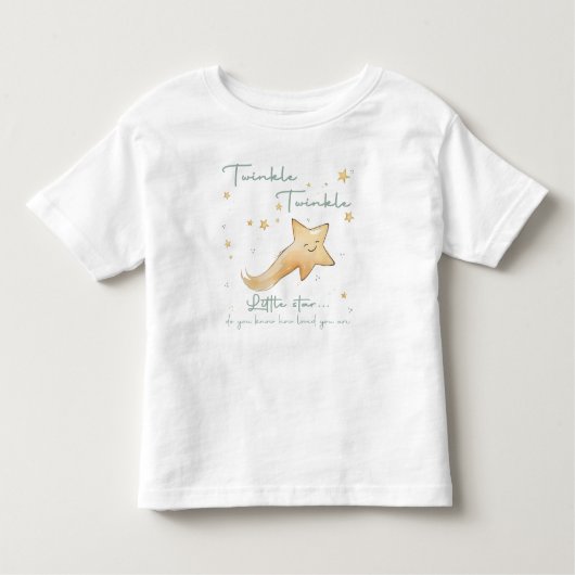 Twinkle Twinkle Little Star Boho Herfst Personalis Kinder Shirts (Voorkant)