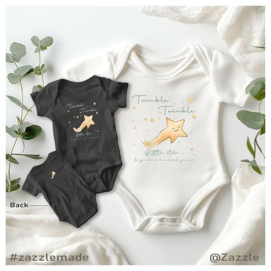 Twinkle Twinkle Little Star Boho Herfst Personalis Romper