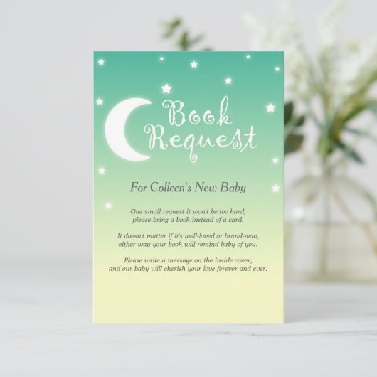 Twinkle Twinkle Little Star Book Request with gedi Informatiekaartje (Staand voorkant)