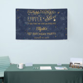 Twinkle Twinkle Little Star Boy 1st Birthday Party Spandoek (Beurs)
