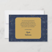 Twinkle Twinkle Little Star Boy 2nd Birthday Party Bedankkaart (Achterkant)