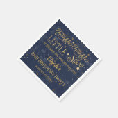 Twinkle Twinkle Little Star Boy 2nd Birthday Party Servet (Hoek)