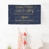 Twinkle Twinkle Little Star Boy 2nd Birthday Party Spandoek (Insitu)