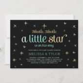 Twinkle Twinkle Little Star Boy Baby shower Kaart (Voorkant)