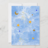 Twinkle Twinkle Little Star Boy Baby shower Kaart (Achterkant)