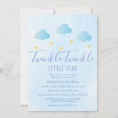 Twinkle Twinkle Little Star Boy Blue Baby shower Kaart (Voorkant)