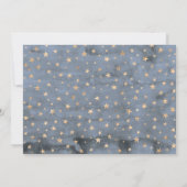 Twinkle Twinkle Little Star Boys Blauw Baby shower Bedankkaart (Achterkant)