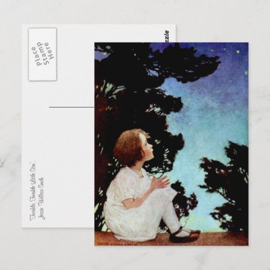 "Twinkle, Twinkle Little Star" Briefkaart (Voorkant / Achterkant)