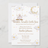 Twinkle Twinkle Little Star Bunny Baby shower Kaart (Voorkant)