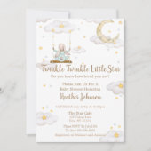 Twinkle Twinkle Little Star Bunny Baby shower Kaart (Voorkant)