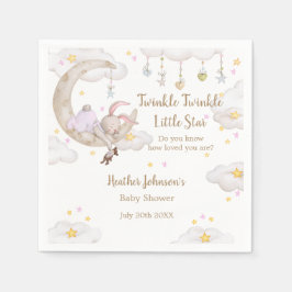 Twinkle Twinkle Little Star Bunny Baby shower Servet