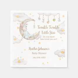 Twinkle Twinkle Little Star Bunny Baby shower Servet