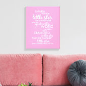 Twinkle Twinkle Little Star Canvas Afdruk (Insitu (Woonkamer))