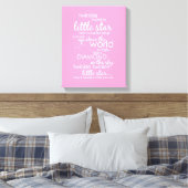 Twinkle Twinkle Little Star Canvas Afdruk (Insitu (Slaapkamer))