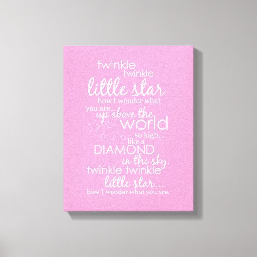 Twinkle Twinkle Little Star Canvas Afdruk (Voorkant)