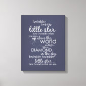 Twinkle Twinkle Little Star Canvas Afdruk (Voorkant)