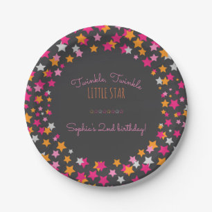 Twinkle Twinkle Little Star Chalkboard Verjaardag Papieren Bordje