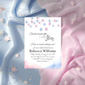 Twinkle Twinkle Little Star Cloud Gender Reveal Kaart