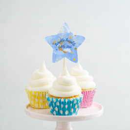 Twinkle Twinkle Little Star Cupcake Toppers Ster Sticker