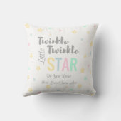 Twinkle Twinkle Little Star - Custom Baby Pillow Kussen (Achterkant)
