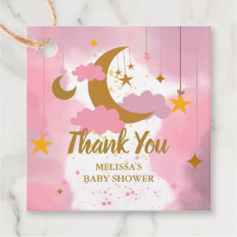 Twinkle Twinkle Little Star Custom Roze Bedankjes Labels