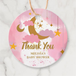 Twinkle Twinkle Little Star Custom Roze Bedankjes Labels