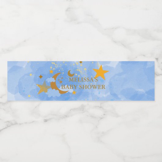 Twinkle Twinkle Little Star Custom Waterfles Etiket (Enkel label)