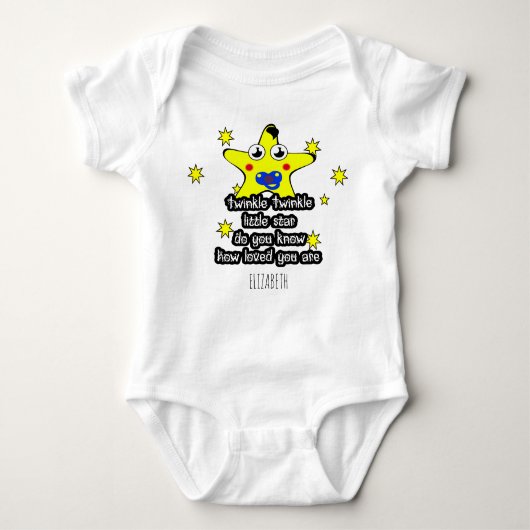 Twinkle Twinkle Little Star Cute Star Romper (Voorkant)