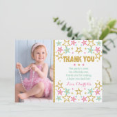 Twinkle Twinkle Little Star Dank je wel Bedankkaart (Staand voorkant)