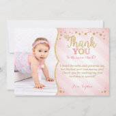 Twinkle Twinkle Little Star Dank je wel Bedankkaart (Voorkant)