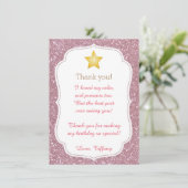 Twinkle Twinkle Little Star Dank je wel Bedankkaart (Staand voorkant)