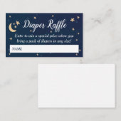 Twinkle Twinkle Little Star Diaper Raffle Informatiekaartje (Voorkant / Achterkant)