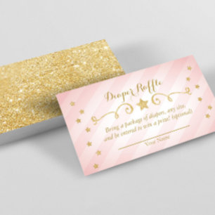 Twinkle Twinkle Little Star Diaper Raffle Kaart