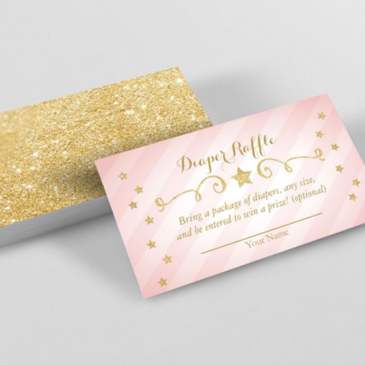Twinkle Twinkle Little Star Diaper Raffle Kaart