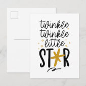 Twinkle Twinkle Little Star Doodle Briefkaart (Voorkant / Achterkant)