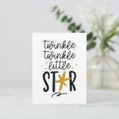Twinkle Twinkle Little Star Doodle Briefkaart (Staand voorkant)