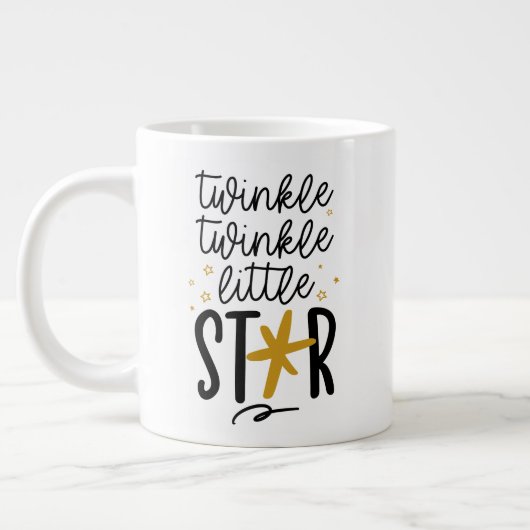 Twinkle Twinkle Little Star Doodle Grote Koffiekop (Links)