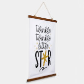 Twinkle Twinkle Little Star Doodle Hangend Wandkleed (Gebogen)