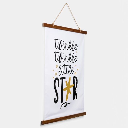 Twinkle Twinkle Little Star Doodle Hangend Wandkleed (Gebogen)