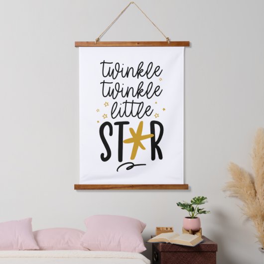 Twinkle Twinkle Little Star Doodle Hangend Wandkleed (Slaapkamer)