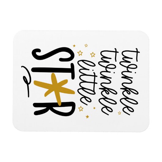 Twinkle Twinkle Little Star Doodle Magneet (Horizontaal)